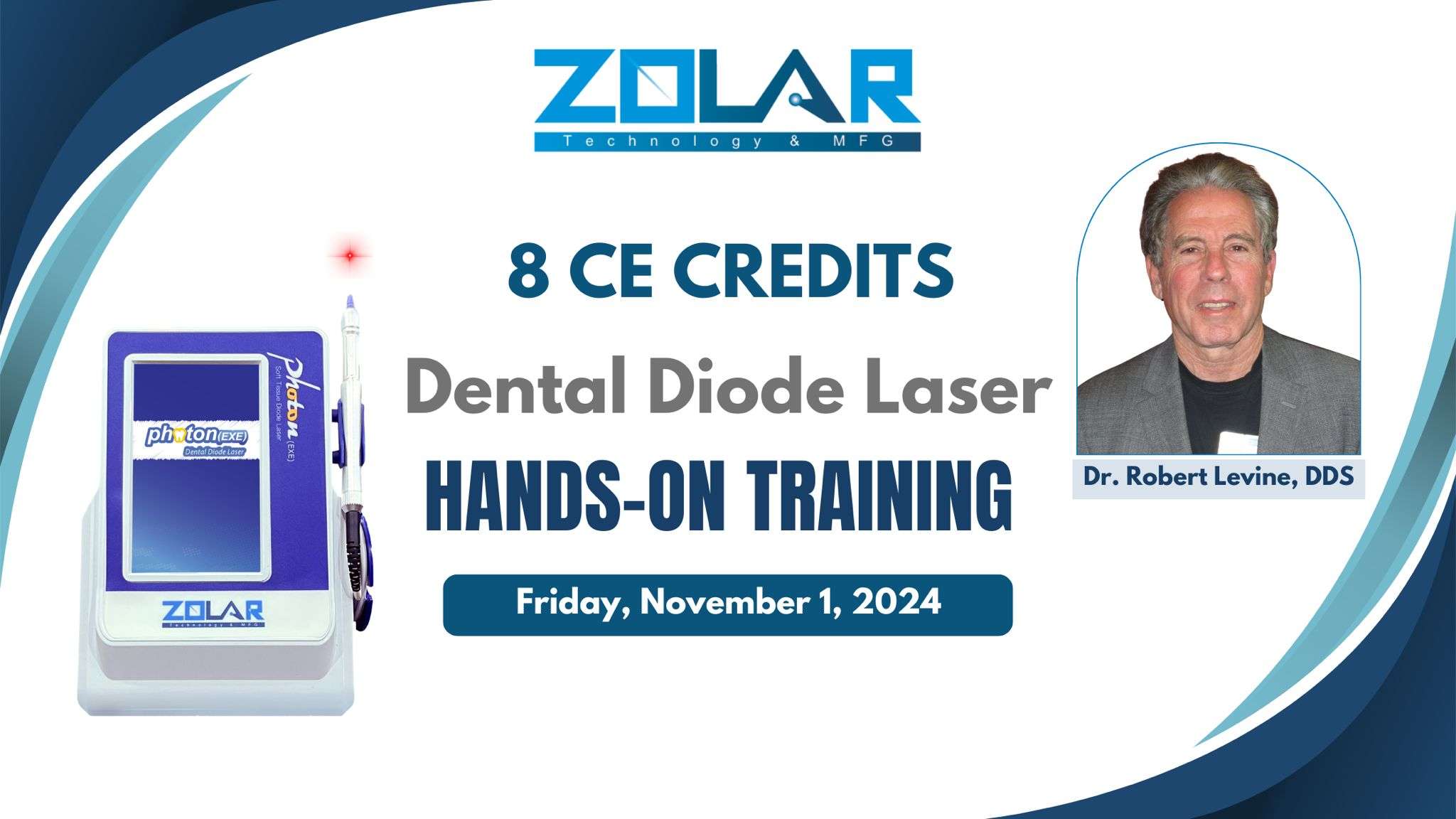 8CE Credits Dental Diode Lased Hands on Training nov 2024
